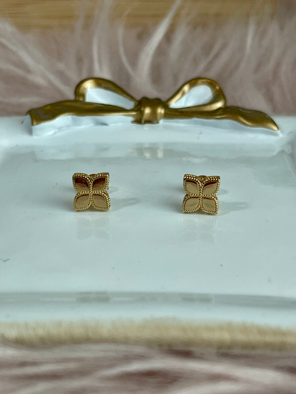 Cat Clover Earrings