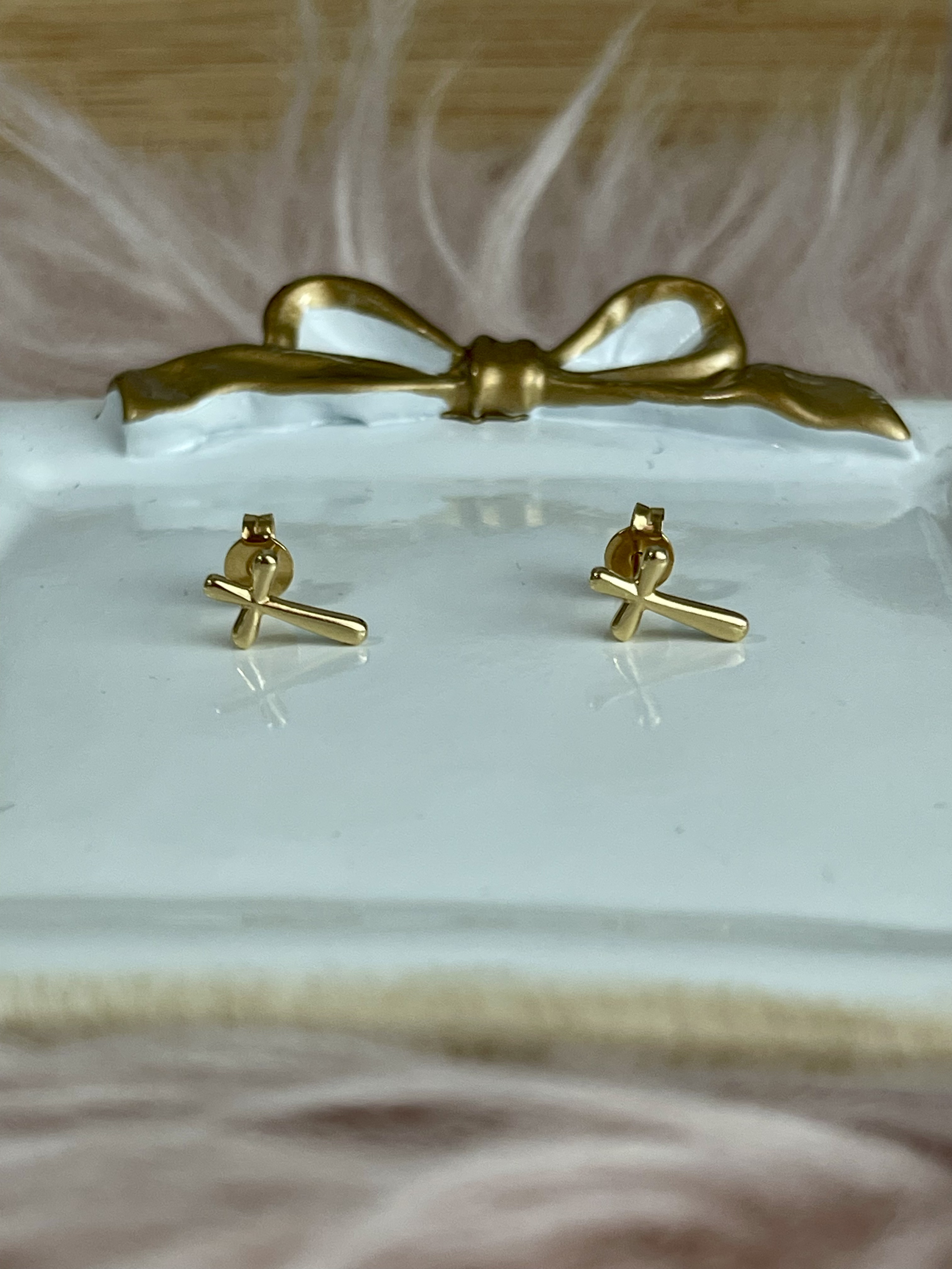 Cross Stud Earrings