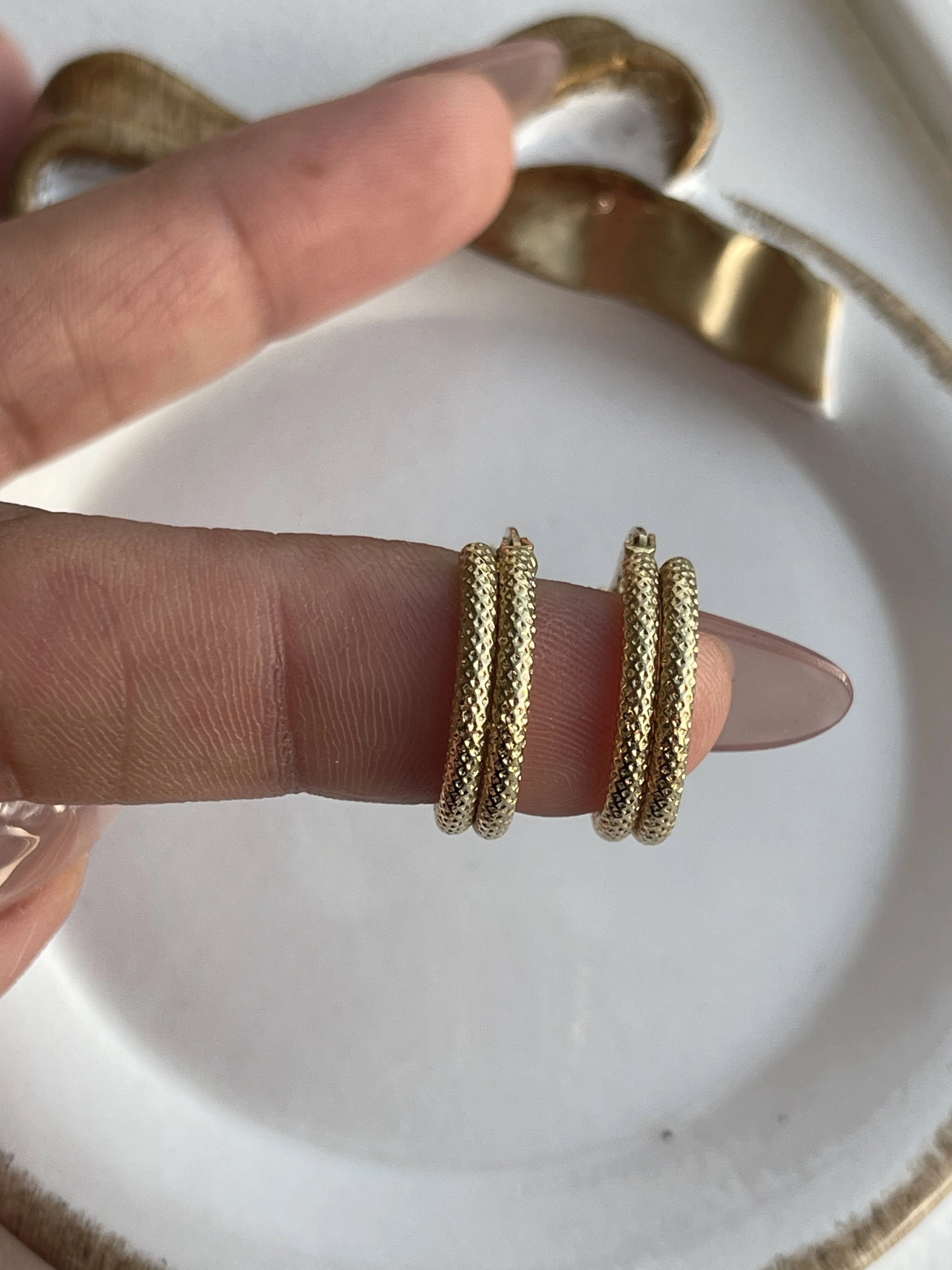 Double Matte Hoops