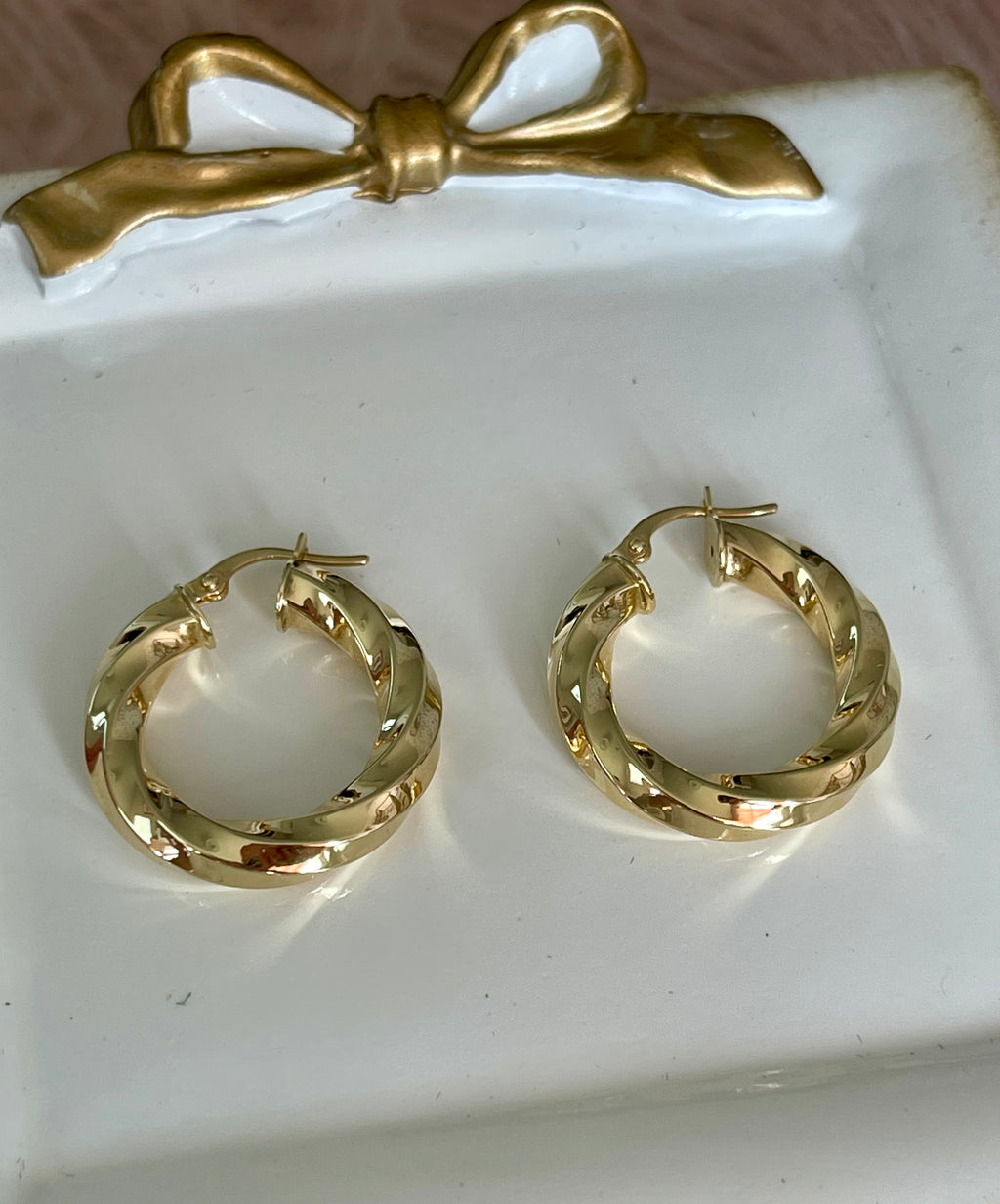 Twisted Semi-Chunky Hoops