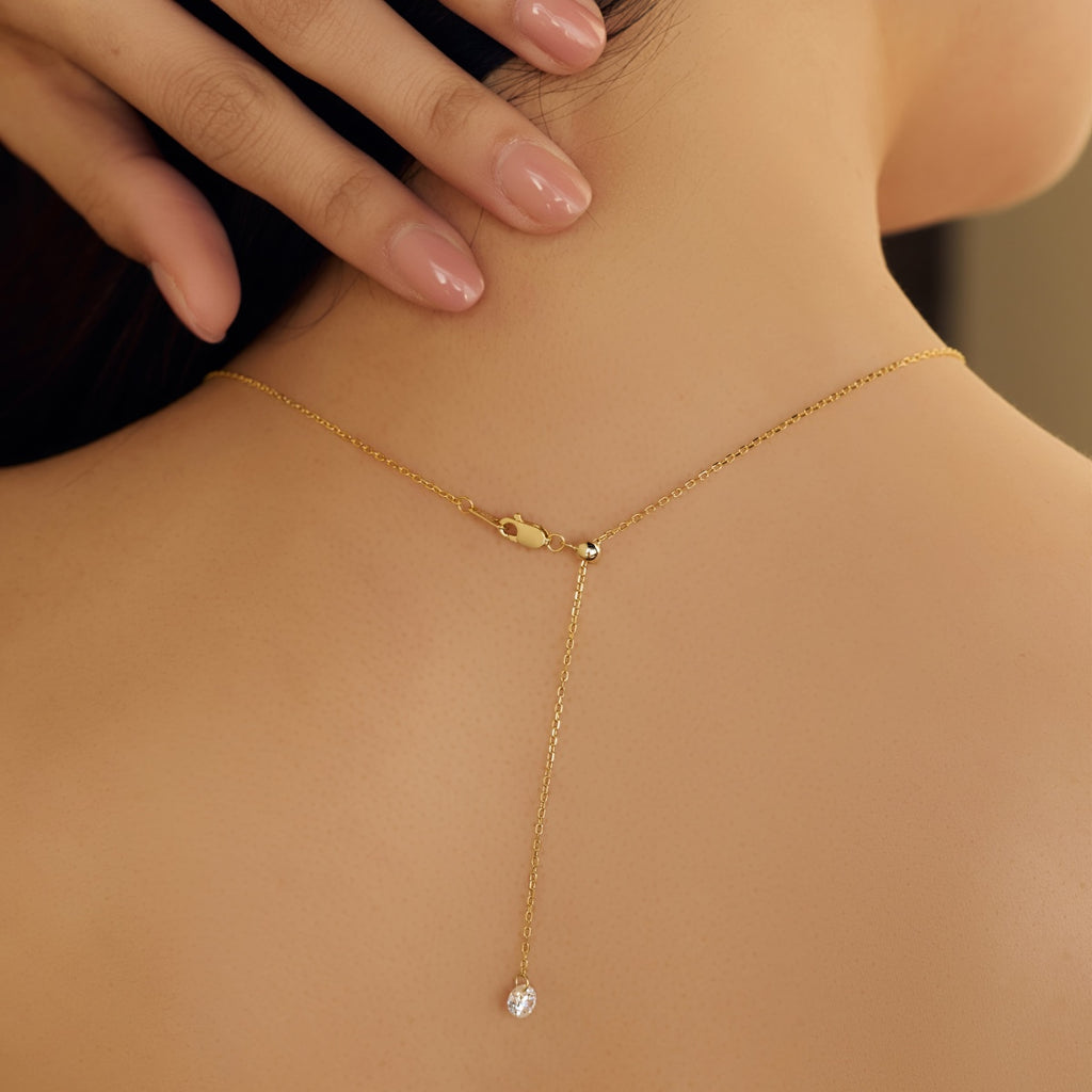 Alura Zircon Station Necklace