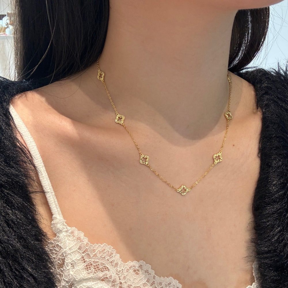 Petalia Station Necklace