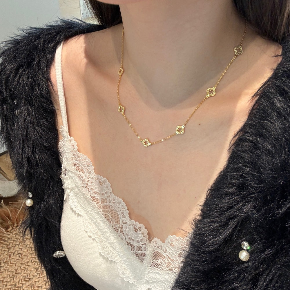 Petalia Station Necklace