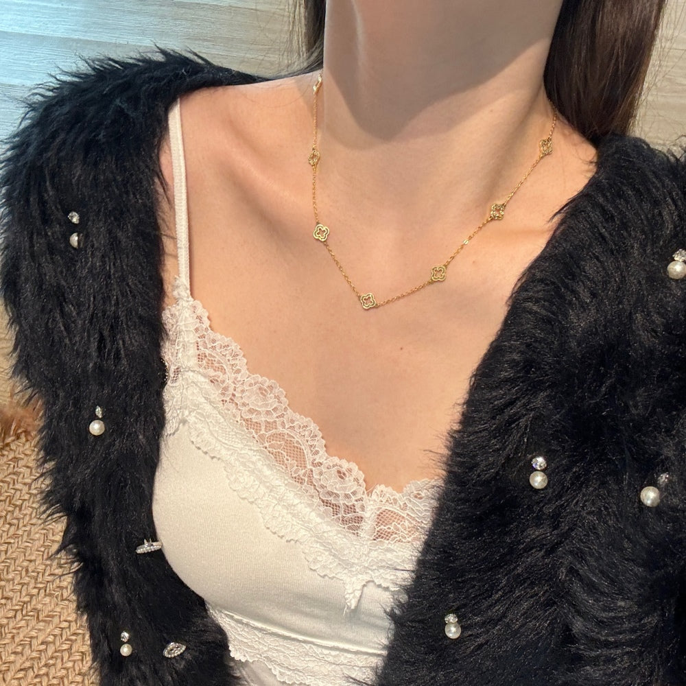 Petalia Station Necklace