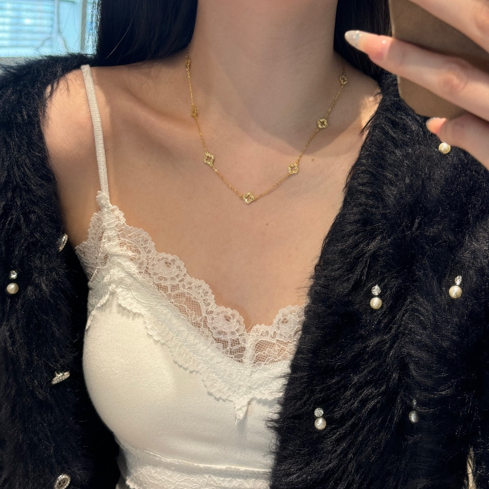 Petalia Station Necklace
