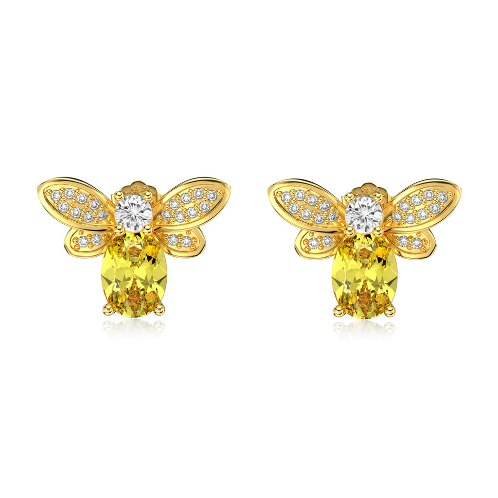 Golden Bee Earrings