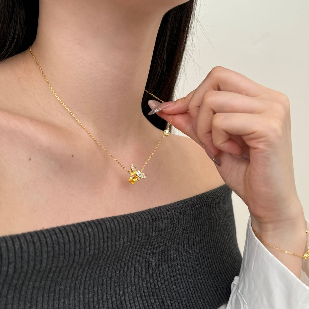 Golden Bee Necklace