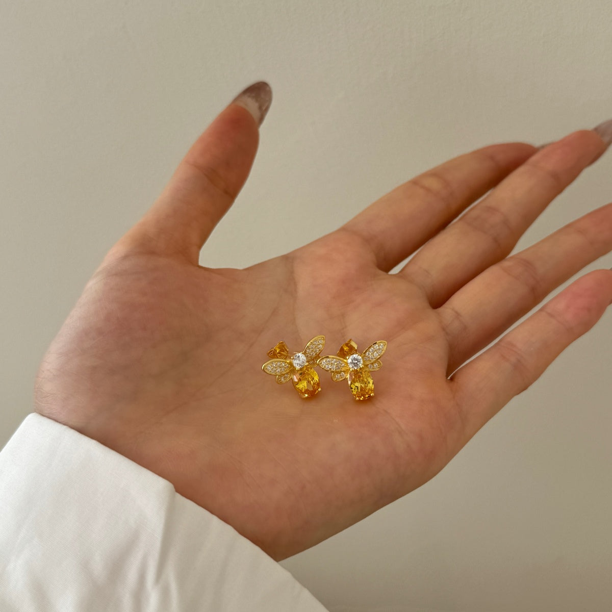 Golden Bee Earrings