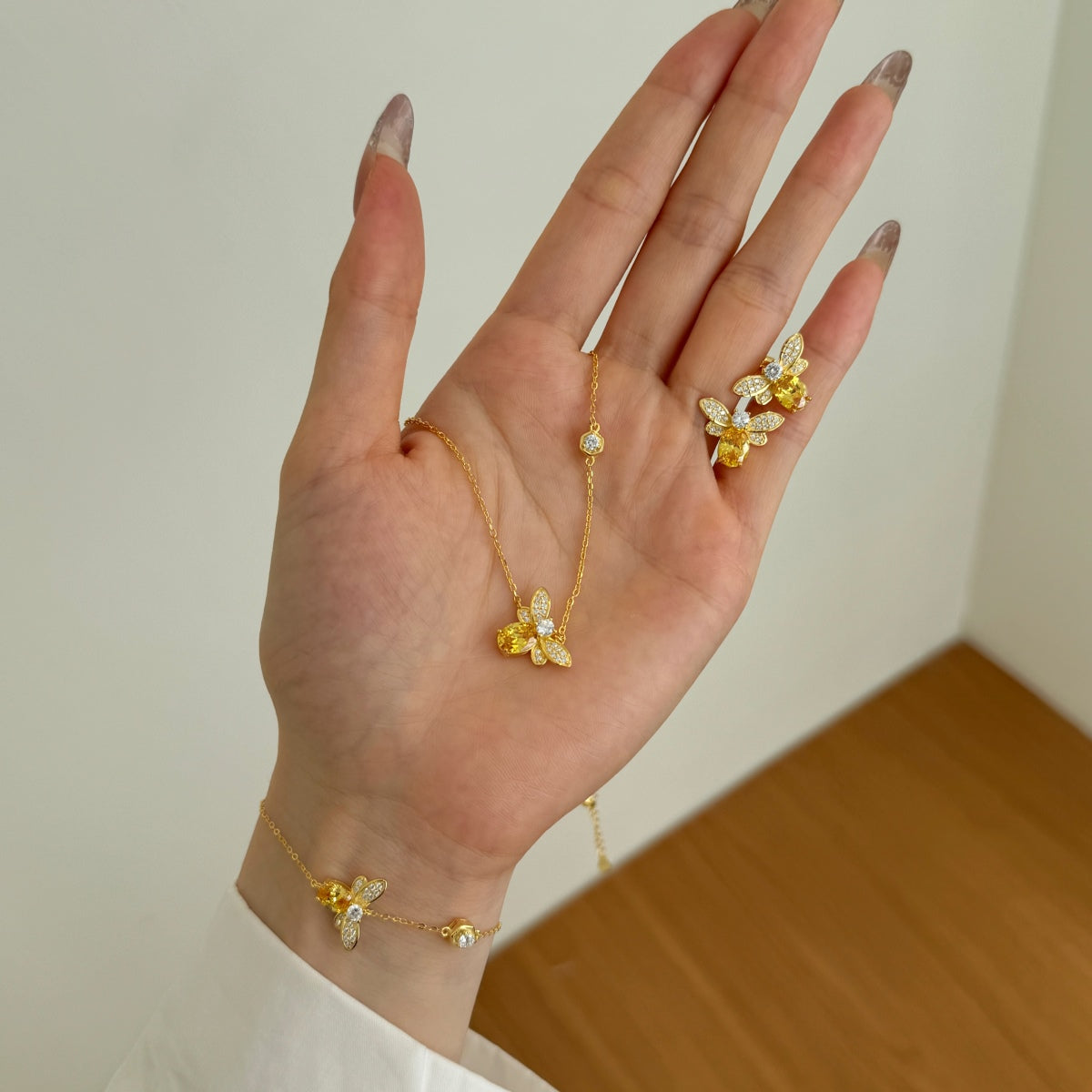 Golden Bee Earrings