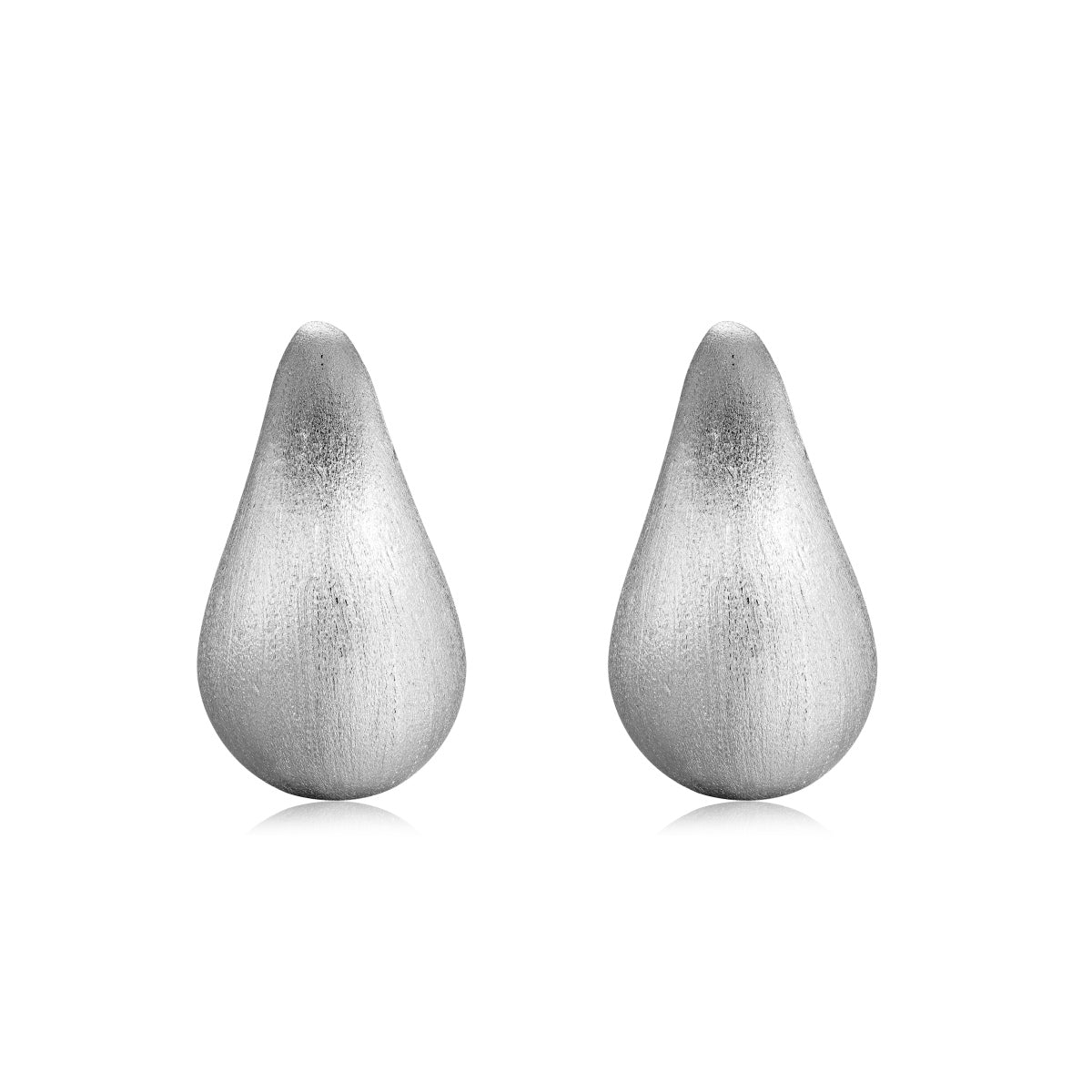 Brushed Drop Earrings (18mm)