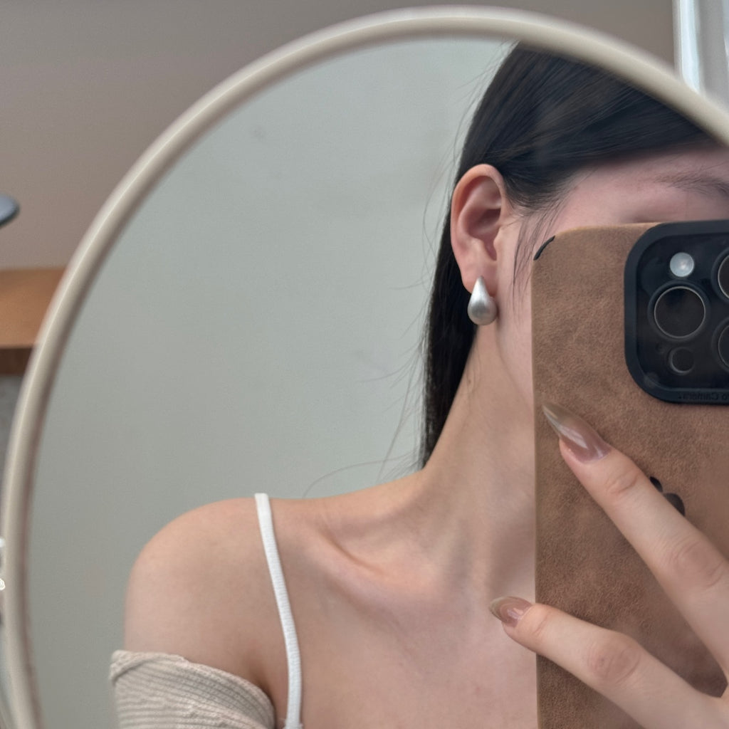 Brushed Drop Earrings (23mm)