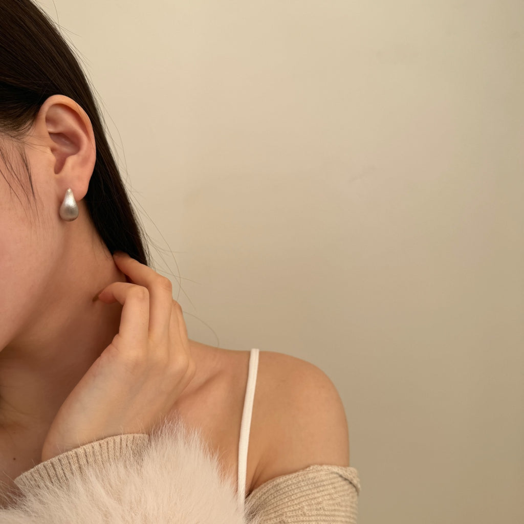 Brushed Drop Earrings (18mm)
