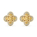 Braided Clover Earrings