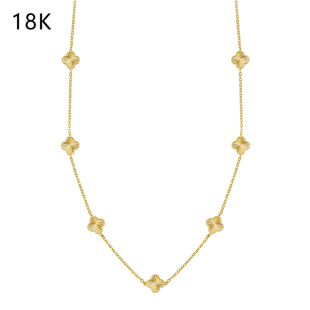 Clover Station Necklace