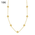Clover Station Necklace