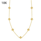 Clover Station Necklace