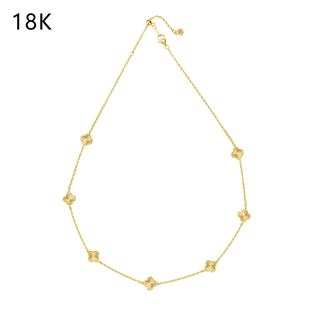 Clover Station Necklace