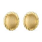 Elara Ovate Brushed Earrings
