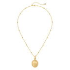Elara Ovate Brushed Necklace