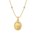 Elara Ovate Brushed Necklace