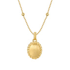 Elara Ovate Brushed Necklace