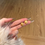 Elara Ovate Brushed Earrings