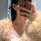 Elara Ovate Brushed Earrings
