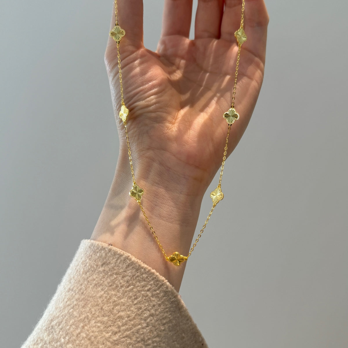 Clover Station Necklace