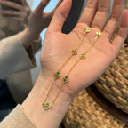 Clover Station Necklace