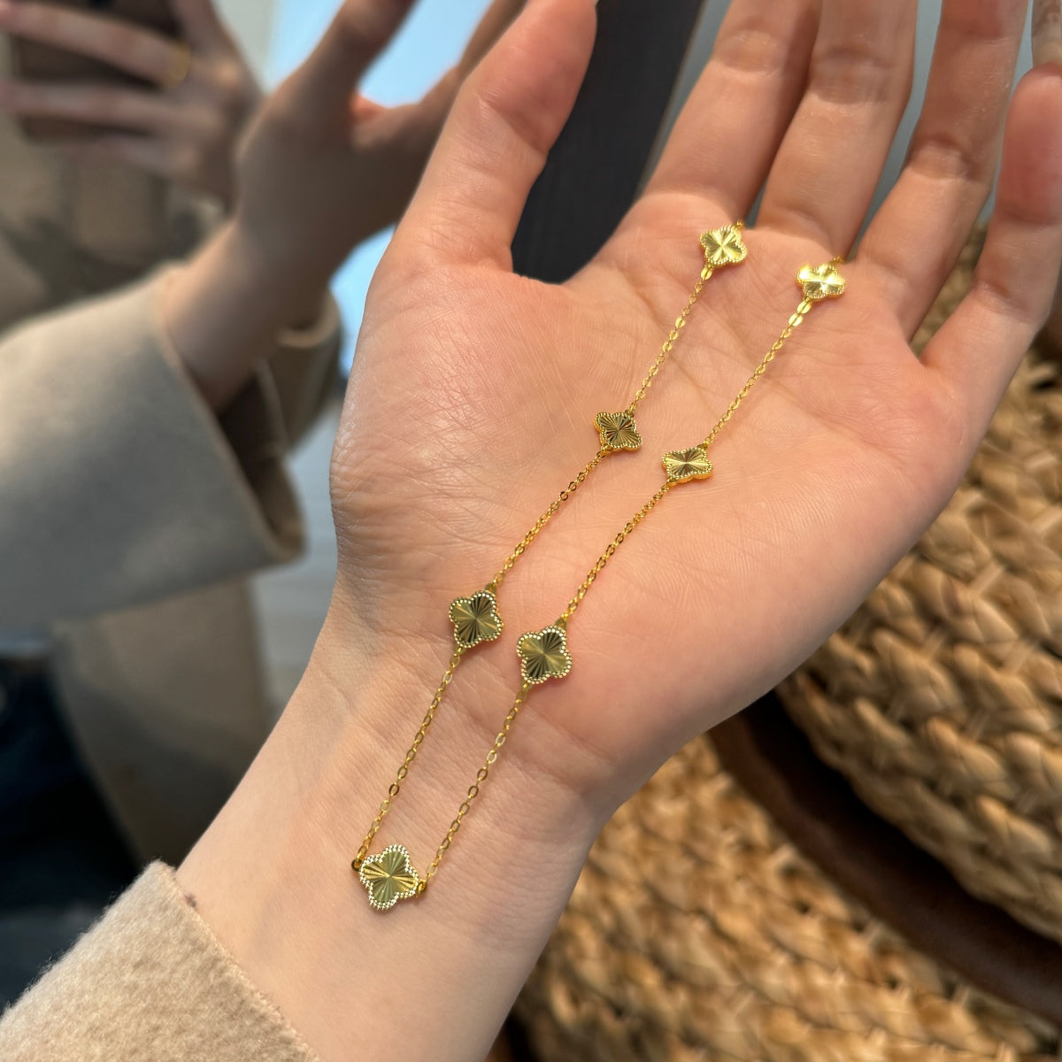 Clover Station Necklace