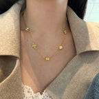 Clover Station Necklace