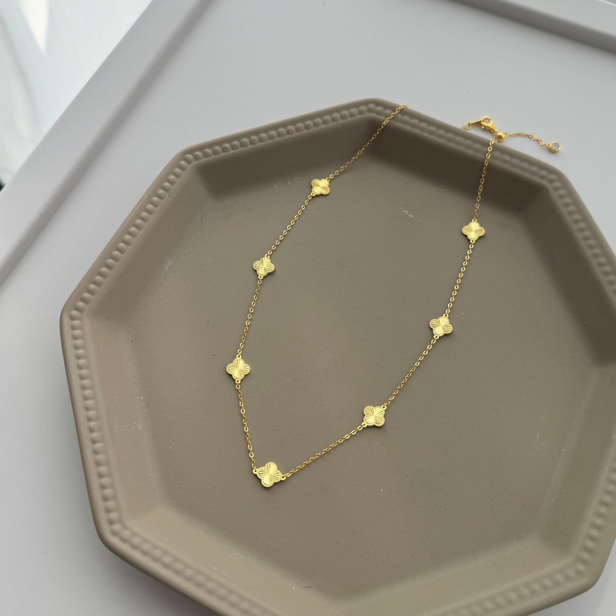 Clover Station Necklace