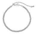 Radiant Silver Bead Bracelet