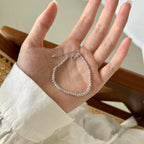 Radiant Silver Bead Bracelet