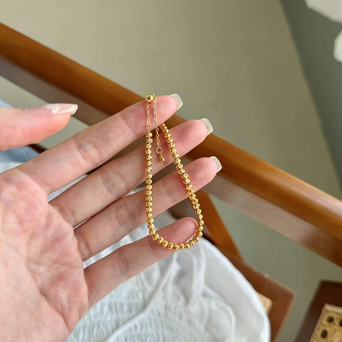 Radiant Golden Bead bracelet