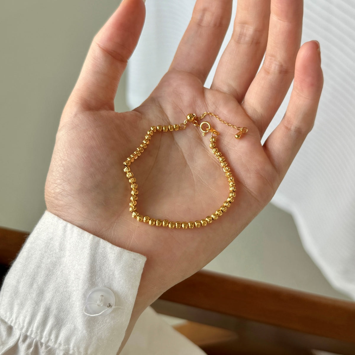 Radiant Golden Bead bracelet