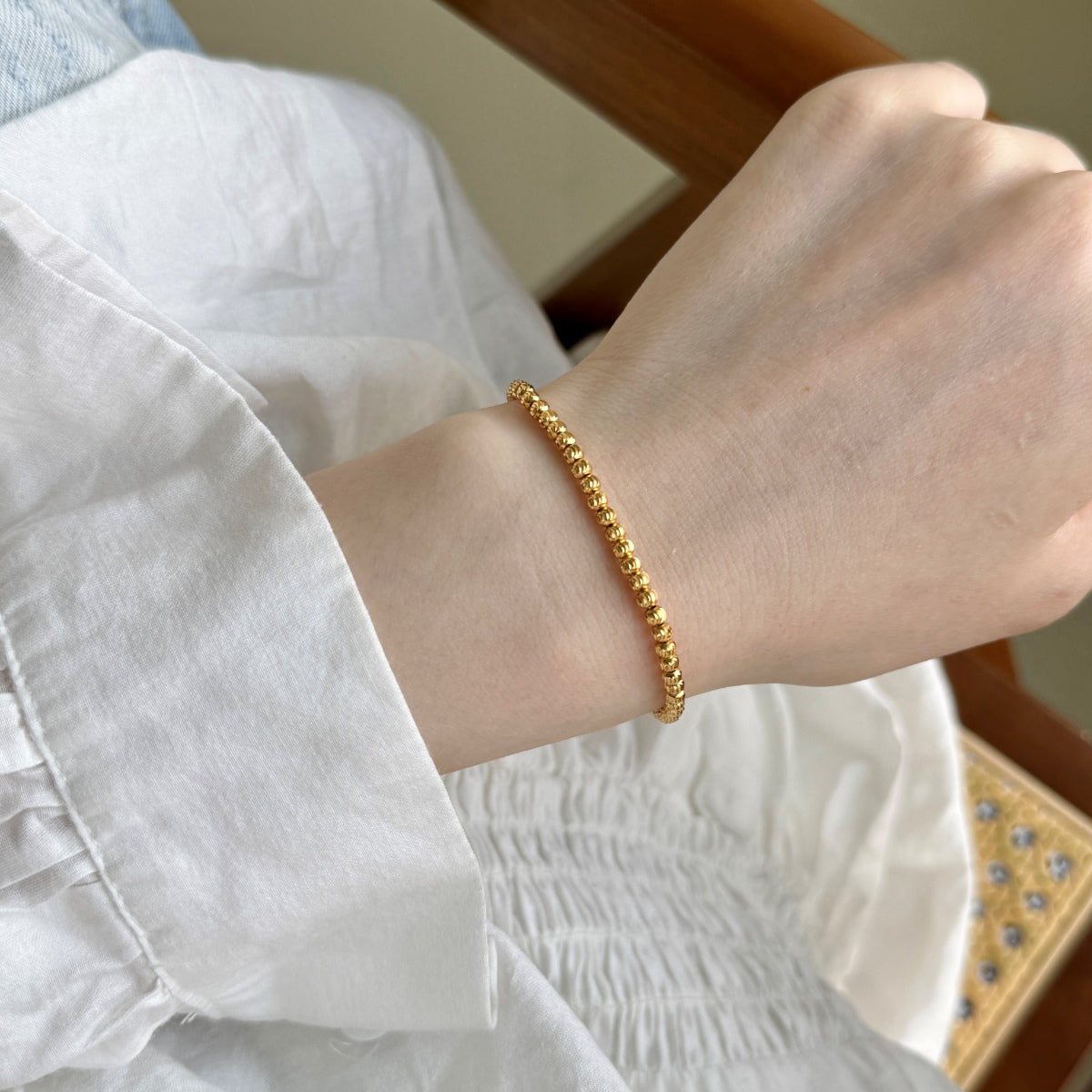 Radiant Golden Bead bracelet