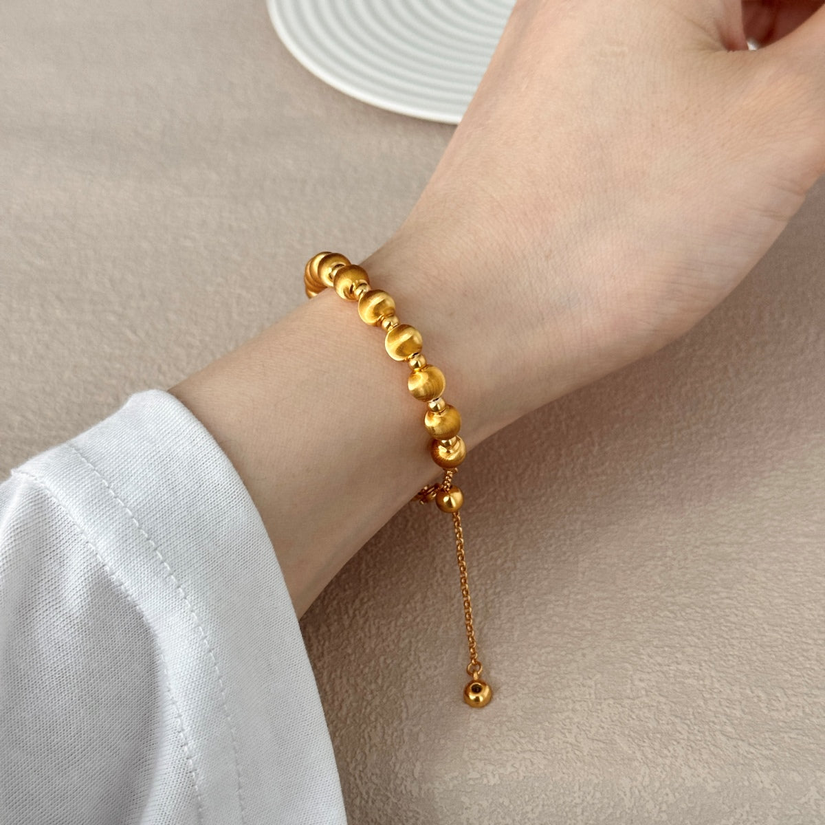 Velvet Gold Bracelet (8mm)