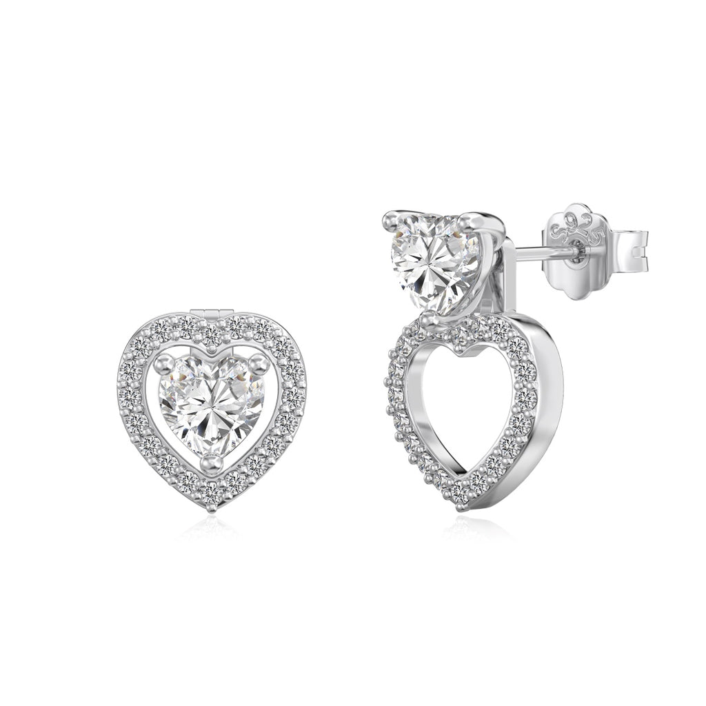 Infinity Heart Convertible Earrings