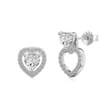 Infinity Heart Convertible Earrings