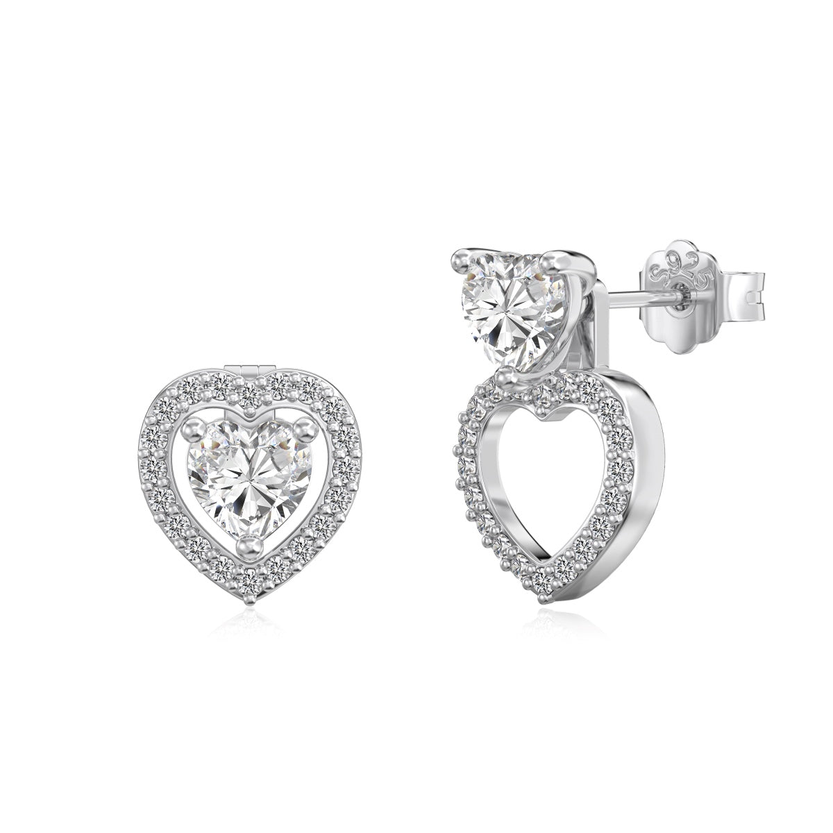 Infinity Heart Convertible Earrings