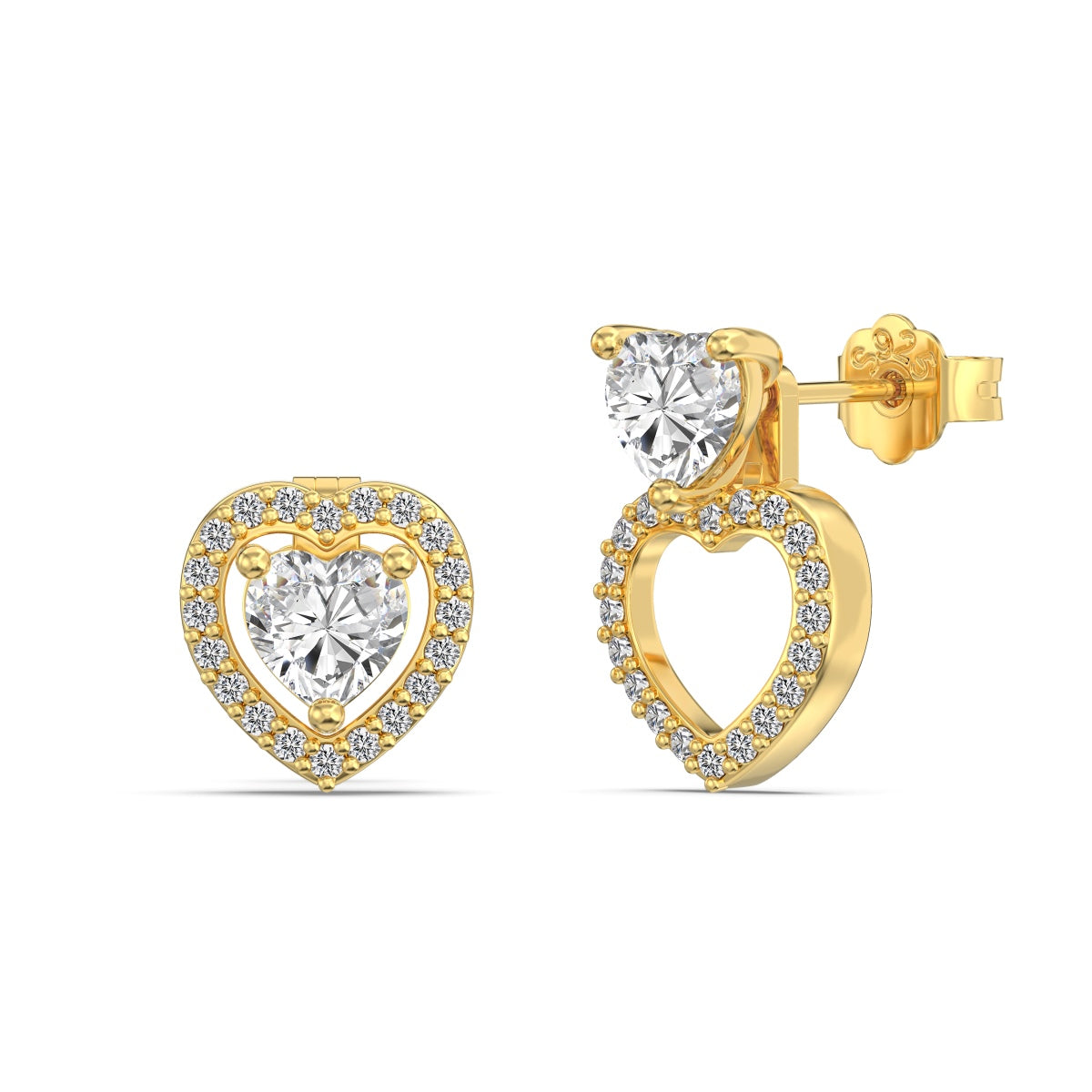 Infinity Heart Convertible earrings