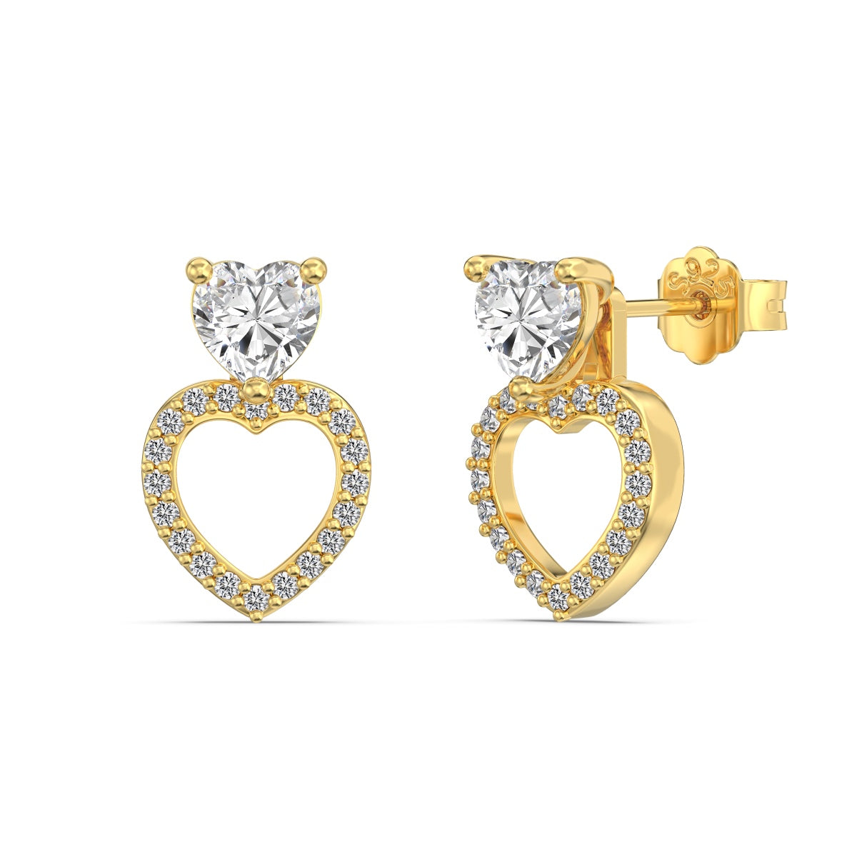 Infinity Heart Convertible earrings