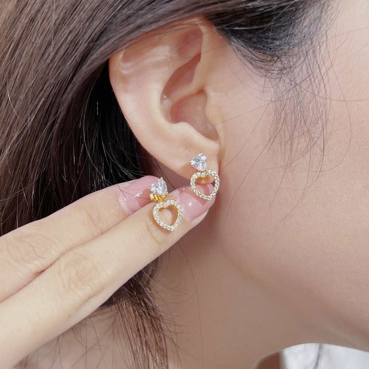 Infinity Heart Convertible earrings