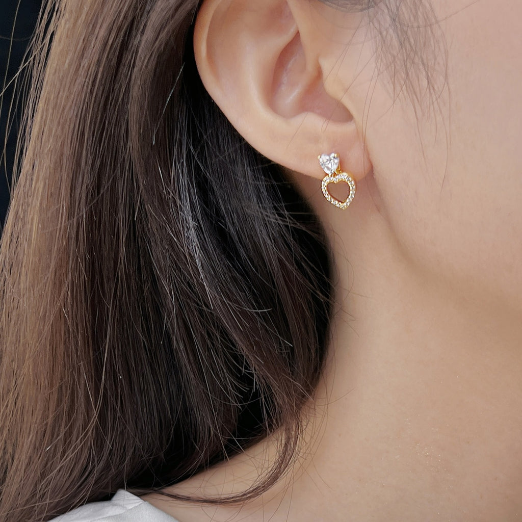 Infinity Heart Convertible earrings