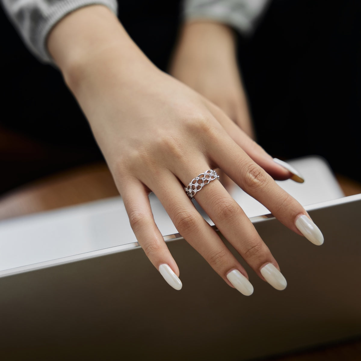 Lace eternity Ring