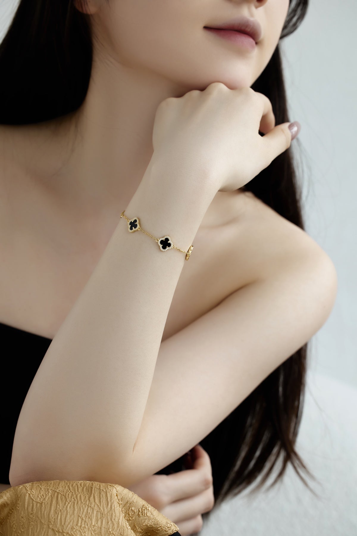 Midnight Petal Bracelet