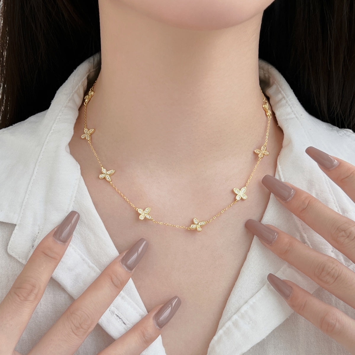 Butterfly Station Necklace