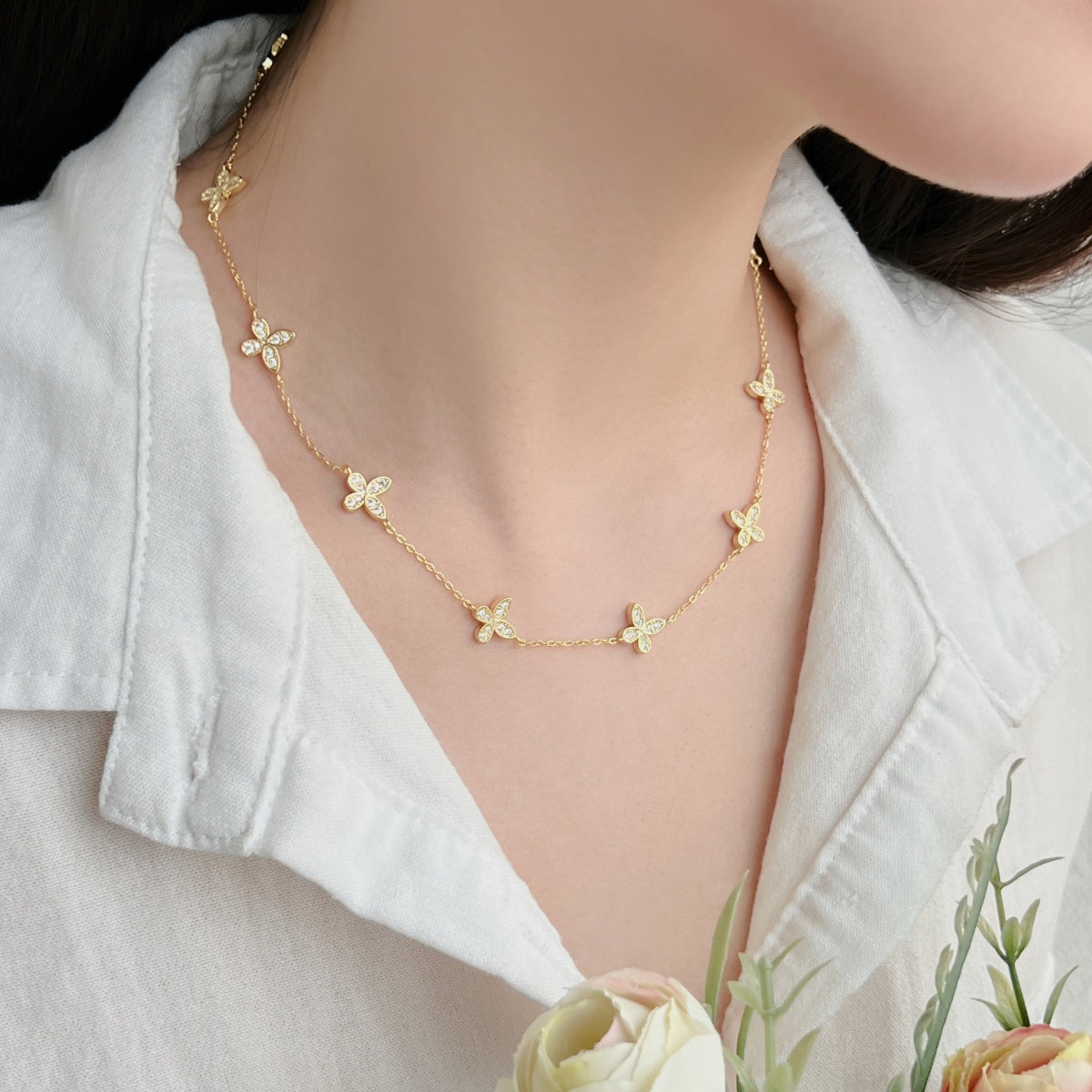 Butterfly Station Necklace