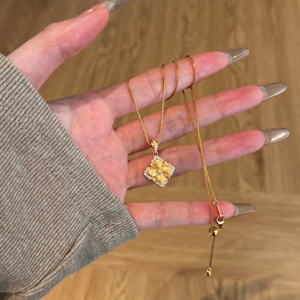 Aurelia Diamond Bloom Necklace